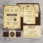 Rustic Chocolate Brown S/E Elegant