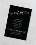Enviable Galactic Pink Foil Wedding Invitation