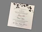 Blush Rose Tri-Fold Laser Cut Pocket Wedding Invitation