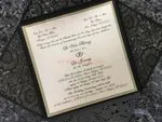 Blush Rose with Silver Glitter Laser Cut Wedding Invitation