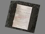 CL-PF-57 M-M Gold Heart Diamond Drop Laser Cut Wedding Invitation