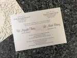 CL-WRAP-66 M-M Midnight Variety of Flowers Laser Cut Wedding Invitation