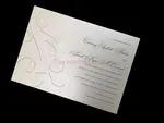 Beaded Flourish [CC-41] Fancy Luxury Wedding Invitation