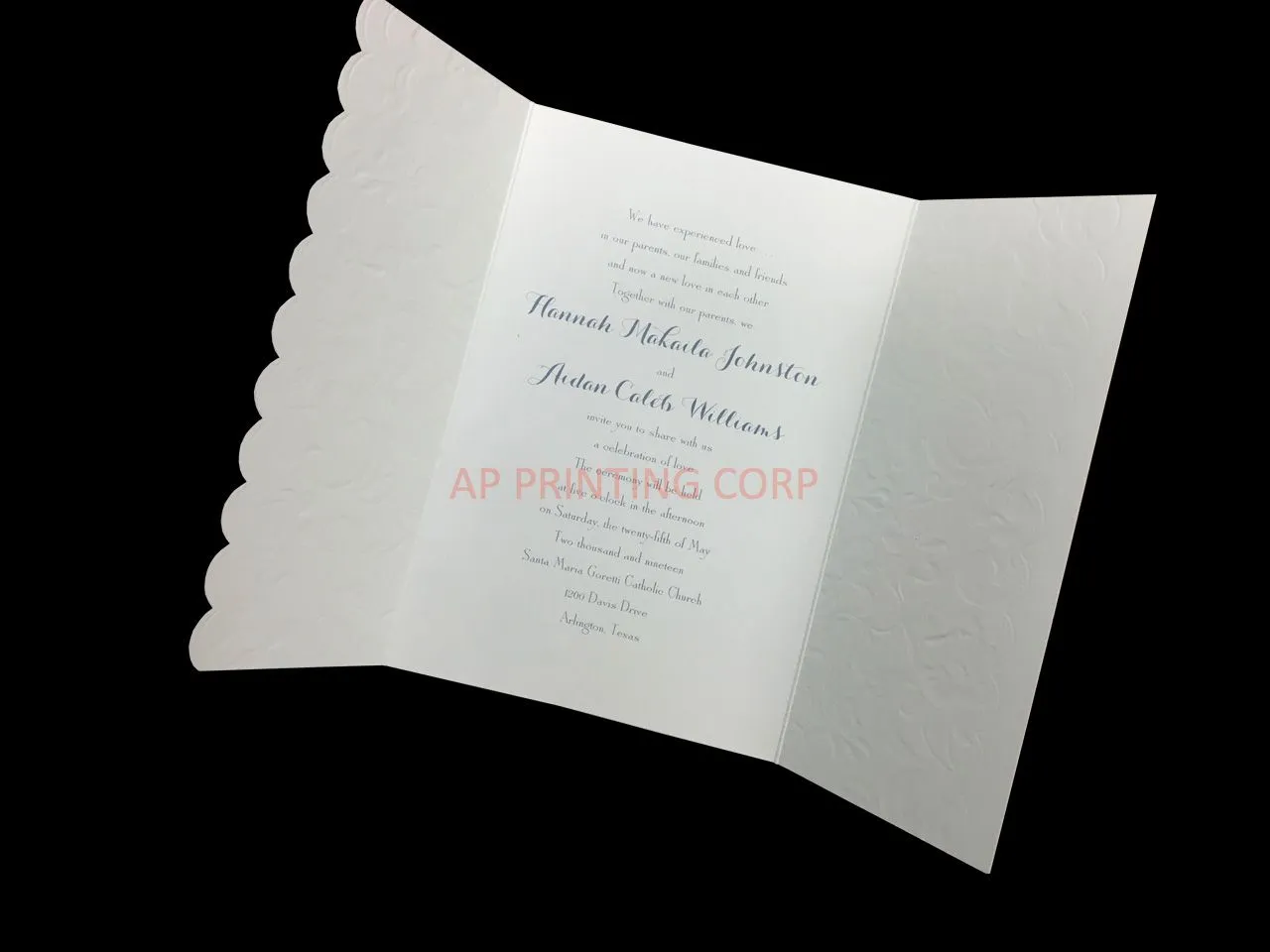 Symphony of Lace [CC-50] Fancy Luxury Wedding Invitation