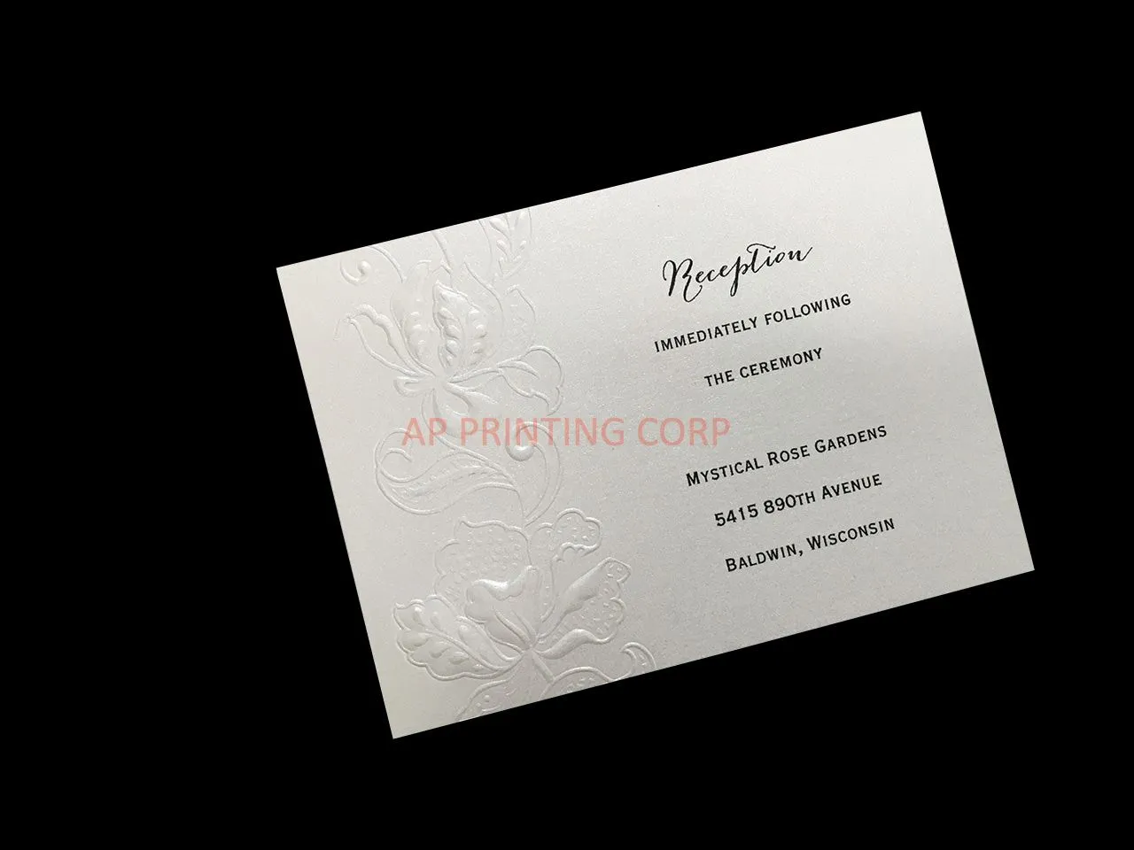 Lace in Pearl [CC-35] Fancy Luxury Wedding Invitation
