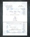 Frame Snowflakes Simple Flat 5x7 Wedding Invitation