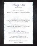 Frame Snowflakes Simple Flat 5x7 Wedding Invitation