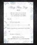 Frame Snowflakes Simple Flat 5x7 Wedding Invitation