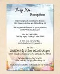 Summer Umbrellas Vellum Wrapped Vietnamese & English Wedding Invitation