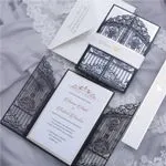 Laser Cut Template JP2 Wedding Invitation