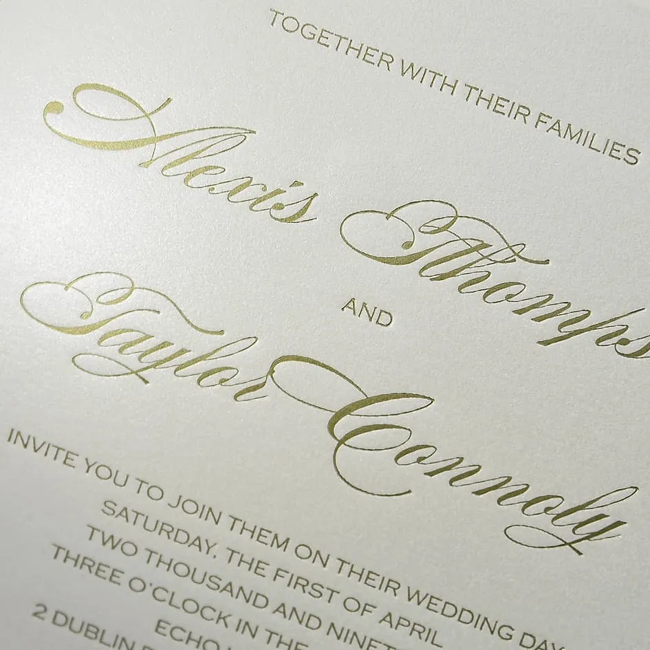Florentine Lace Fancy Luxury & Laser Cut Wedding Invitation