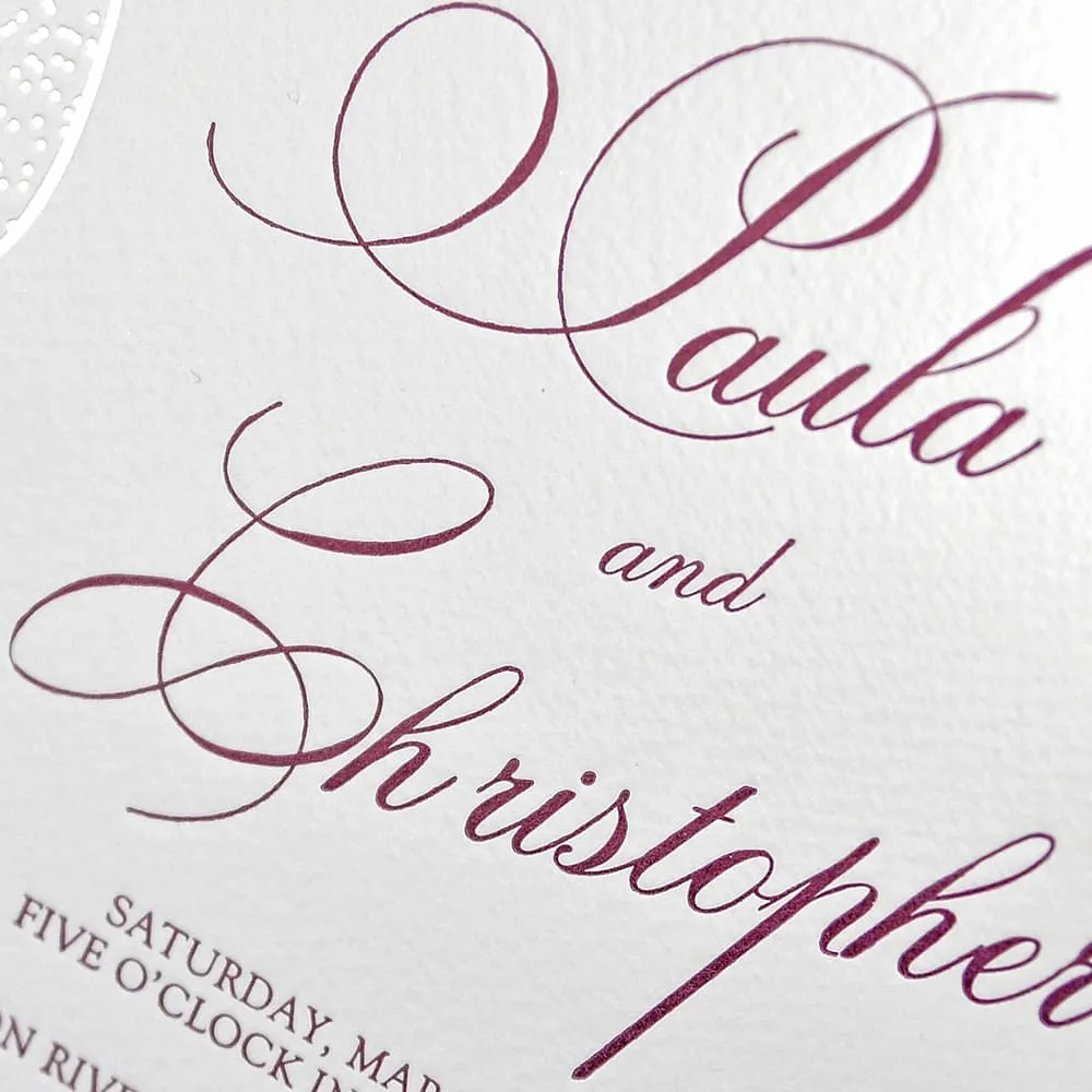 Delicate Sparkle Elegant Fancy Luxury Wedding Invitation