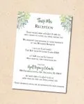 Beautiful Aquatic Flower Vellum Wrapped Vietnamese & English Wedding Invitation