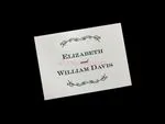 Letterpress Swirls [CC-90] Fancy Luxury Wedding Invitation