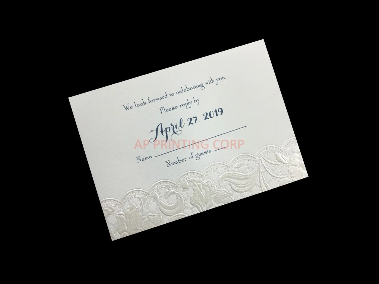 Symphony of Lace [CC-50] Fancy Luxury Wedding Invitation