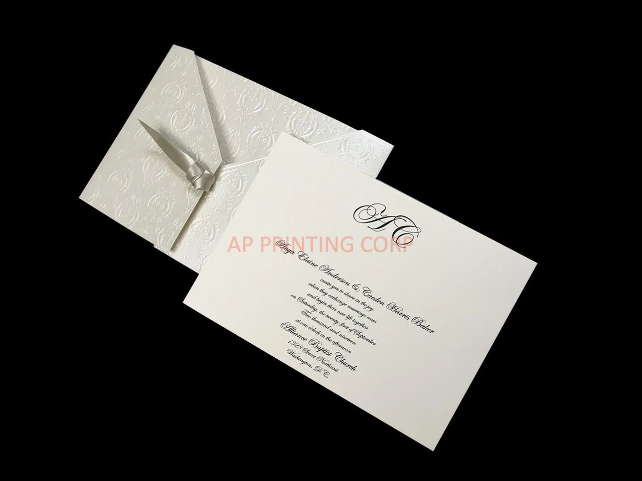 Baroque Detail [CC-88] Fancy Luxury Wedding Invitation