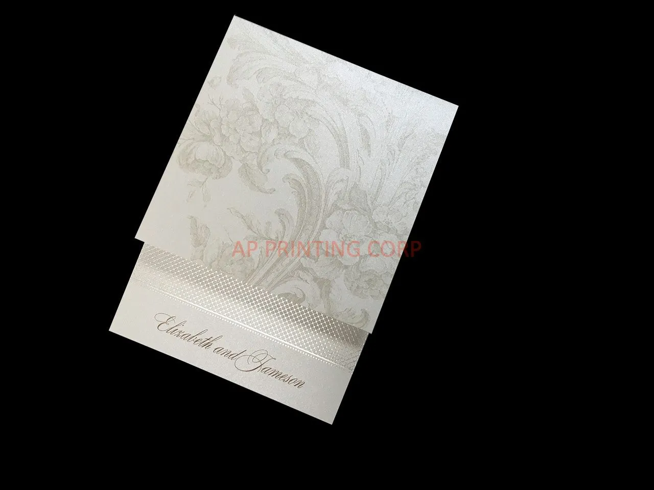 A Fine Flourish [CC-66] Fancy Luxury Wedding Invitation