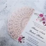 Graceful Lace Laser Cut Wedding Invitation