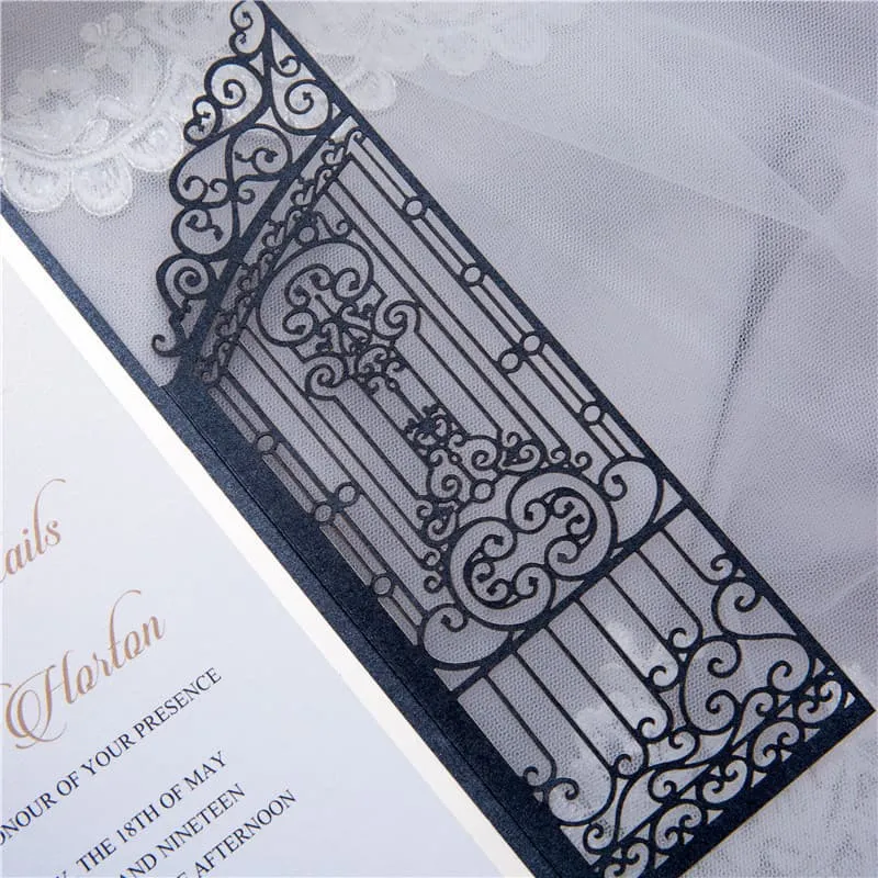 Laser Cut Template JP2 Wedding Invitation