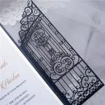 Laser Cut Template JP2 Wedding Invitation