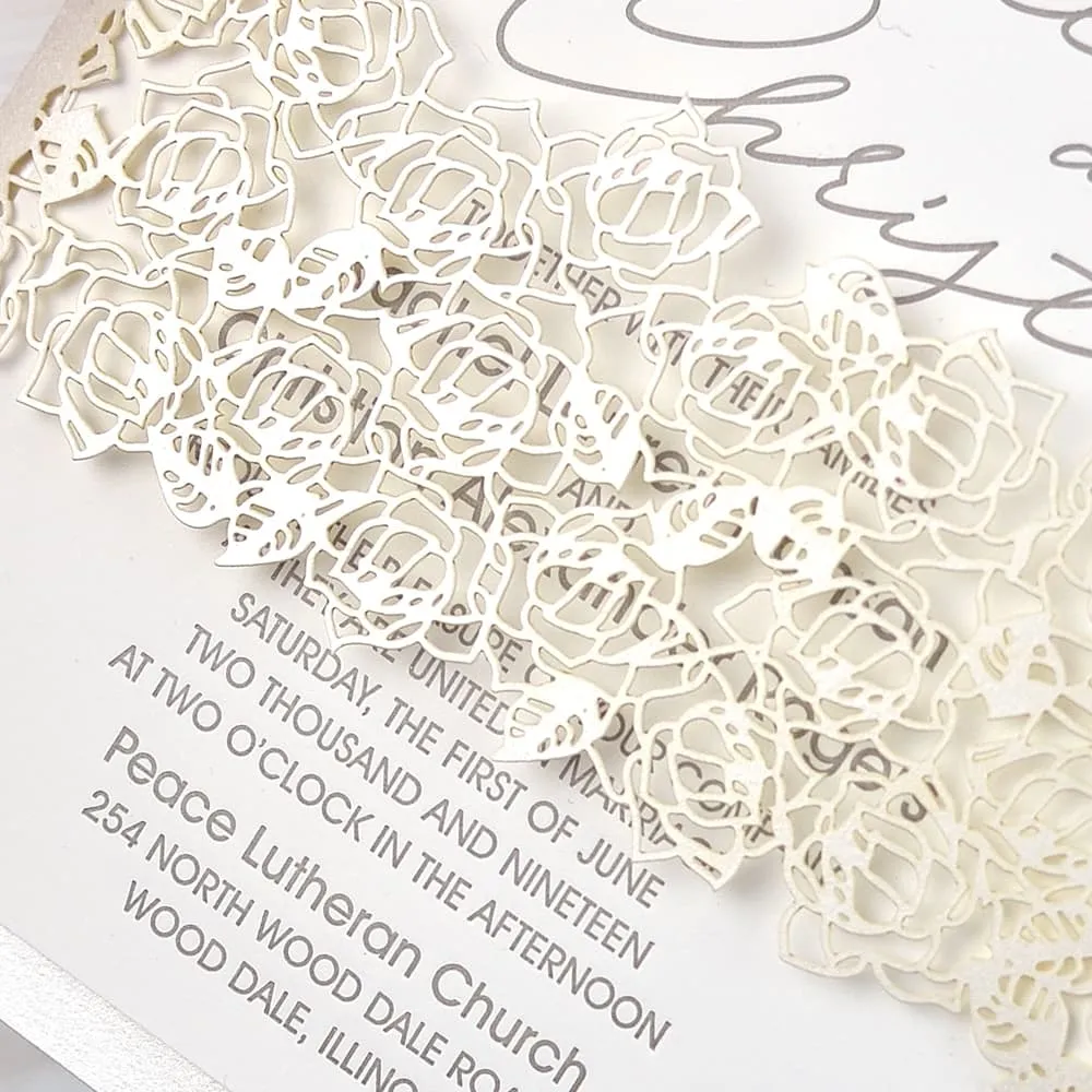 Roseline Fancy Luxury Suite & Laser Cut Wedding Invitation