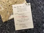 Blush Laser Cut Envelope with Glittery Border Wedding Invitation