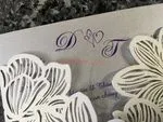 CL-BF-57 M-M Bronze Tree of Love Laser Cut Wedding Invitation