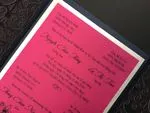 CL-WRAP-66 M-N White Brush Leaves Wrap Laser Cut Wedding Invitation