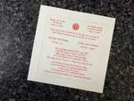 K781 [I-10] Vietnamese & English Wedding Invitation