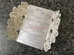 CL-BF-57 M-M Bronze Tree of Love Laser Cut Wedding Invitation