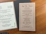 Dark Grey and Nude Vintage A7 Himalaya Pocket Wedding Invitation