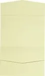 Solid Color A7 Atlas Pocket Wedding Invitation