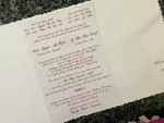 K8434 [I-10] Vietnamese & English Wedding Invitation