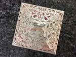 Bride and Groom under Tree Laser Cut Wedding Invitation