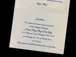 Fancy Pearl Border [CC-25] Vietnamese & English Wedding Invitation
