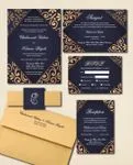 Diwali Flowers Decoration Indian Wedding Invitation