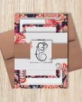 Lively Spring Flowers Indian Wedding Invitation