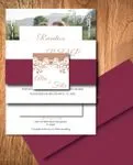 Simple Photo Invitation Simple Flat 5x7 Spanish & English Wedding Invitation
