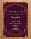 Purple Abstract Border Indian Wedding Invitation