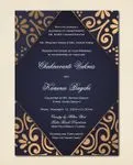 Diwali Flowers Decoration Indian Wedding Invitation