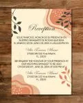Cream Colored Boho Simple Flat 5x7 Spanish & English Wedding Invitation