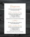 Couple Decorative Borders Simple Flat 5x7 Spanish & English Wedding Invitation