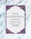 Vintage Floral on Blue Indian Wedding Invitation