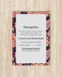 Lively Spring Flowers Indian Wedding Invitation