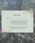 Eucalyptus Flower Simple Flat 5x7 Spanish & English Wedding Invitation