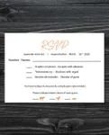Couple Decorative Borders Simple Flat 5x7 Spanish & English Wedding Invitation