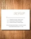 Simple Photo Invitation Simple Flat 5x7 Spanish & English Wedding Invitation