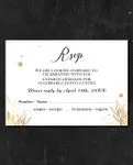 Luxury Gradient Photo Simple Flat 5x7 Spanish & English Wedding Invitation