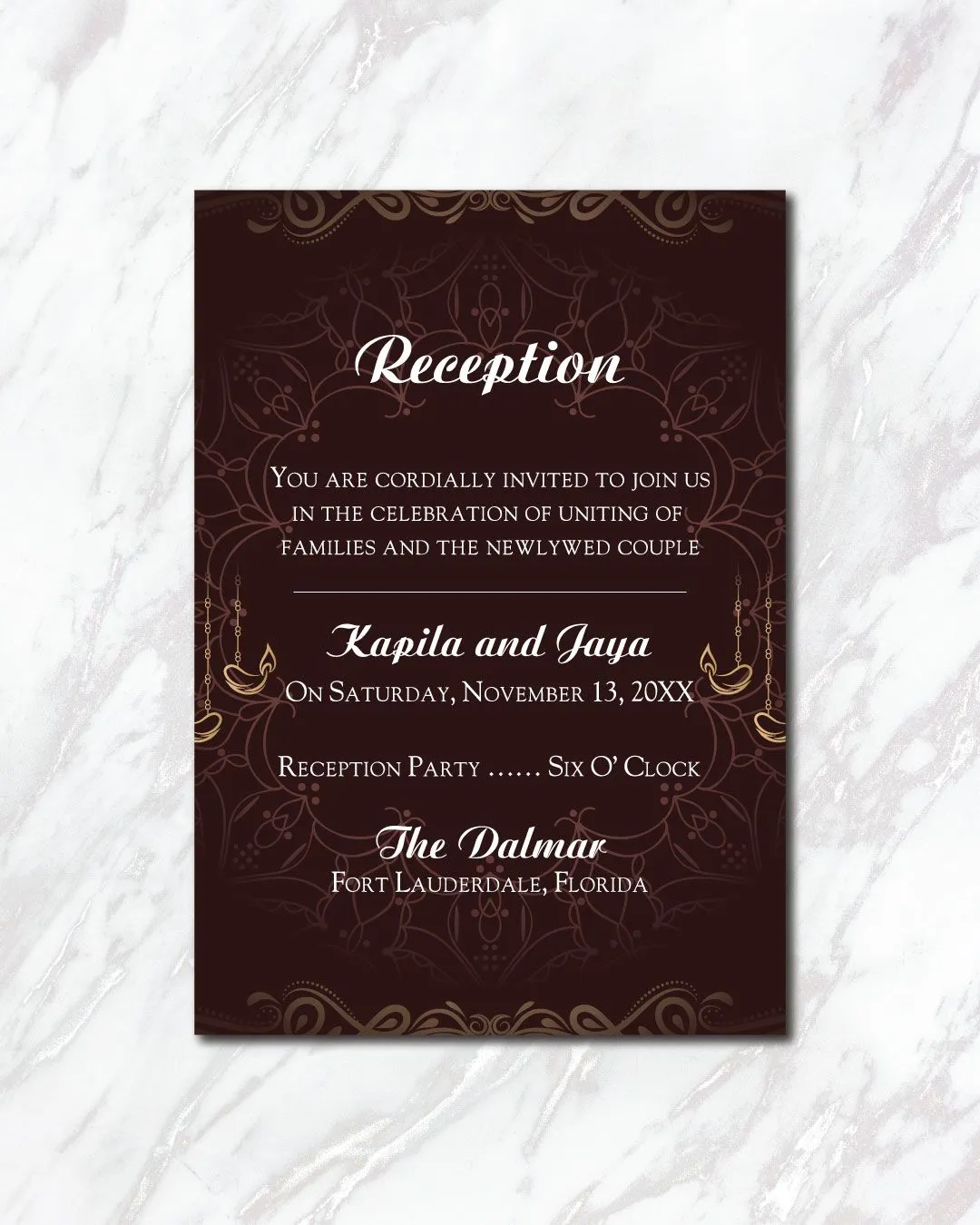 Ganesh Chaturthi Festival Indian Wedding Invitation