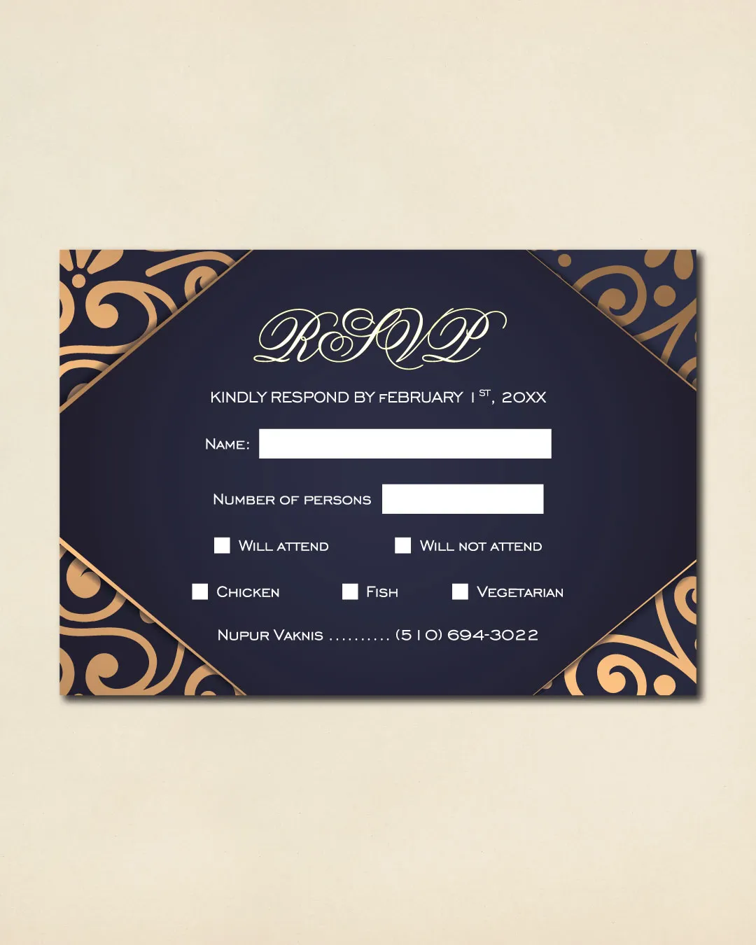 Diwali Flowers Decoration Indian Wedding Invitation